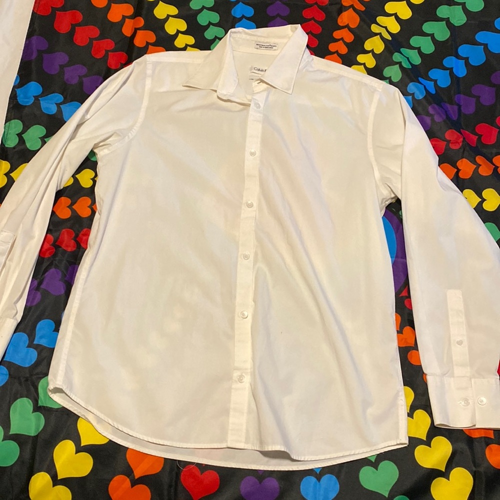 Calvin Klein White Button Up Size M